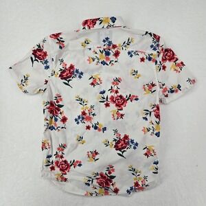 Hollister Shirt Mens Medium Slim Fit Epic Flex Stretch Floral Short Sleeve